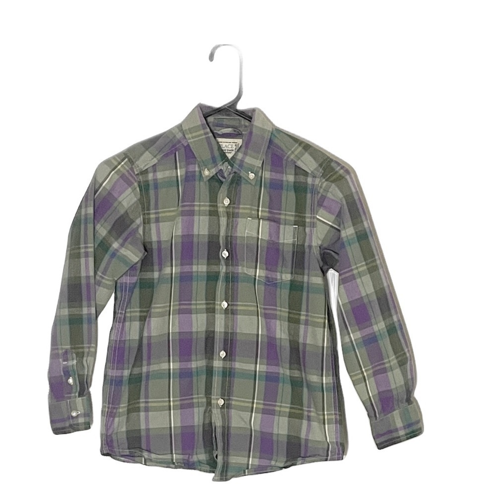 Place Boys Plaid Button Down Shirt